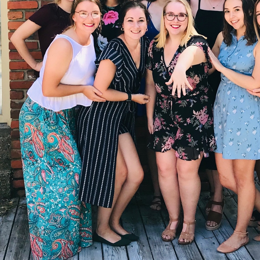 Maxi dress / romper with long skirt in Navy
